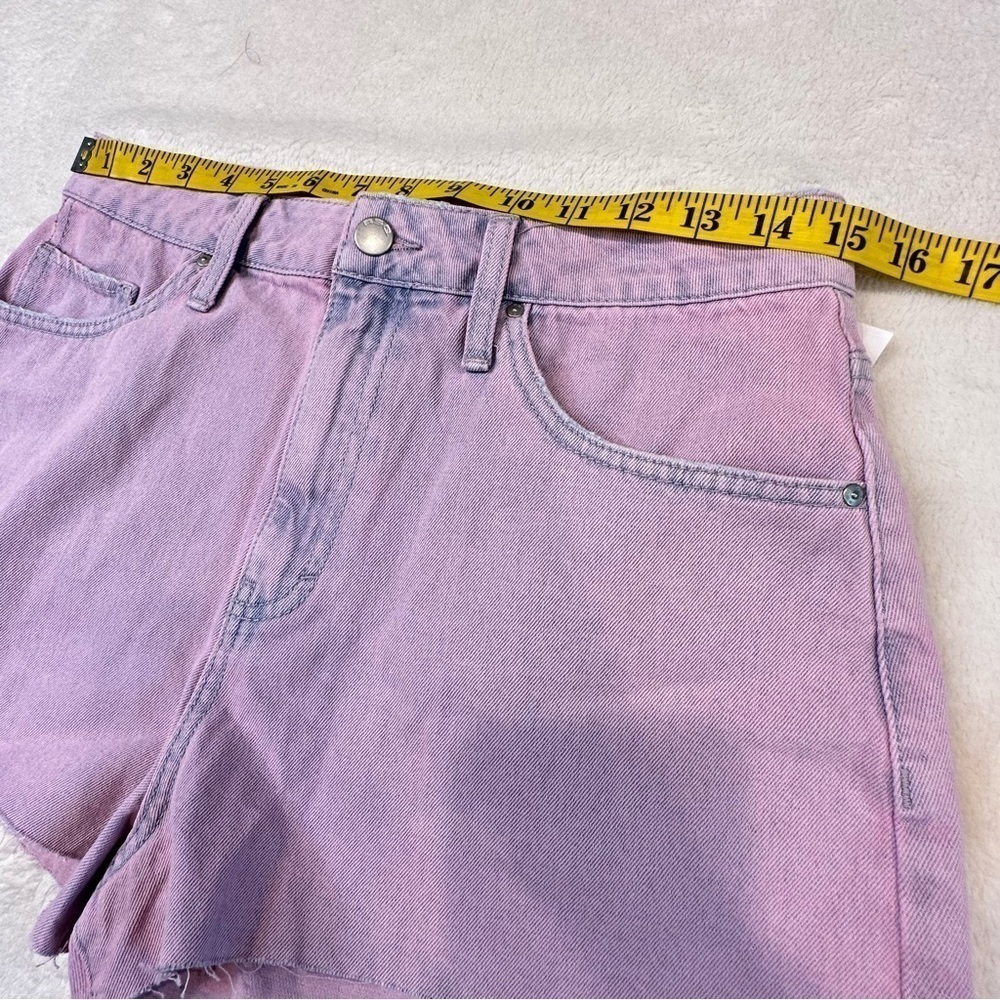 NWT RSQ Pink Acid Wash High Rise Denim Shorts - Picture 13 of 16